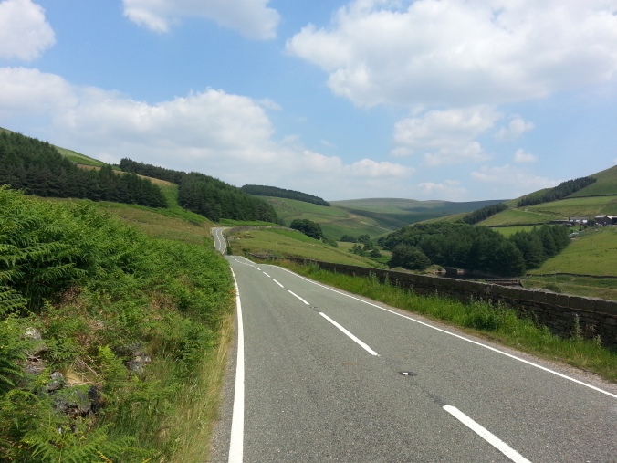 Derbyshire into Yorkshire... beautiful roads and stunning scenery. 